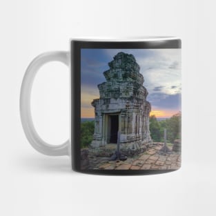 Temple Ruins at Sunset, Cambodia Mug